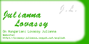 julianna lovassy business card